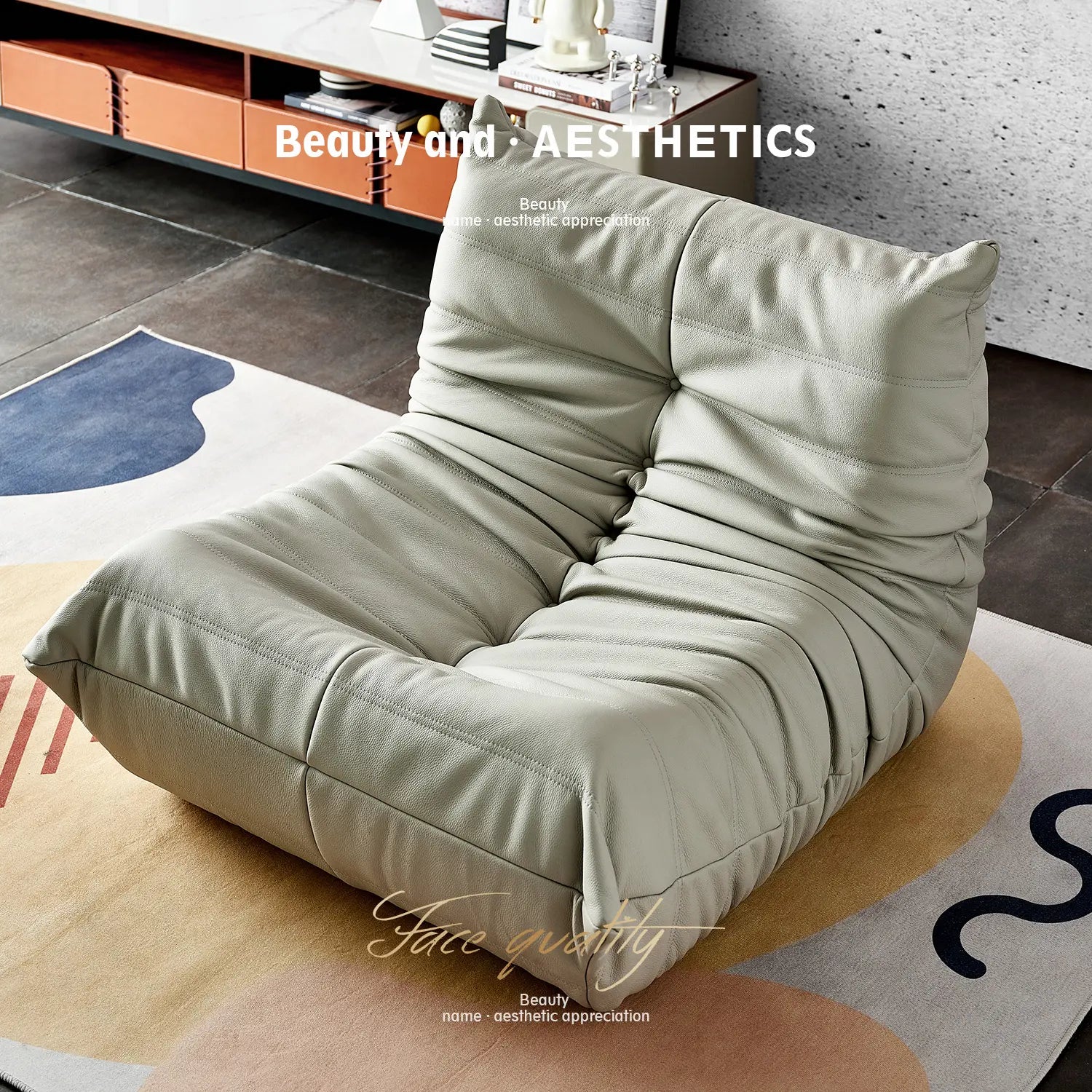 Accent Bean Bag Chair,Fur for Adult | DYPODTEN