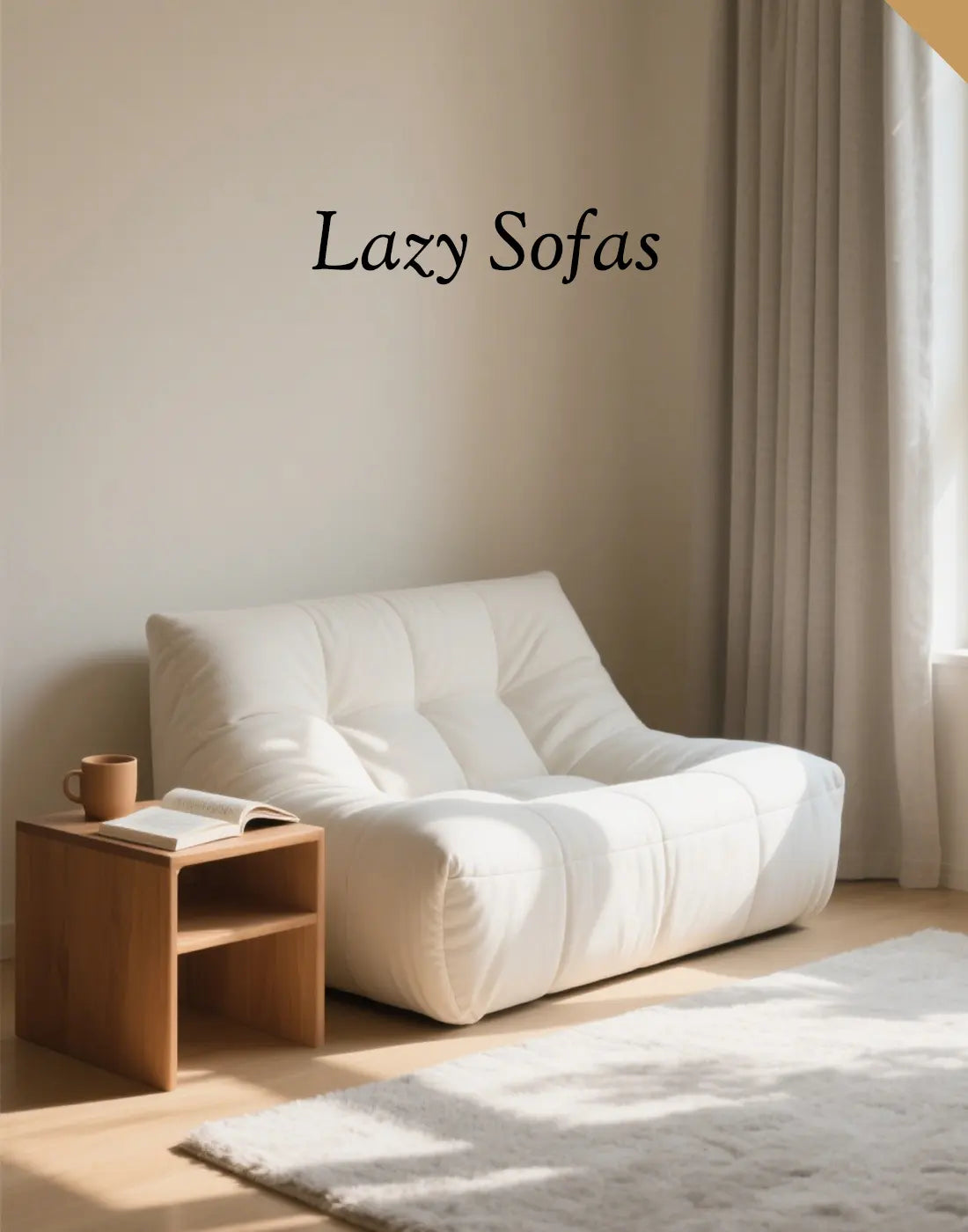 DYPODTEN comfortable bean bag chair – modern lounge sofa for living room relaxation