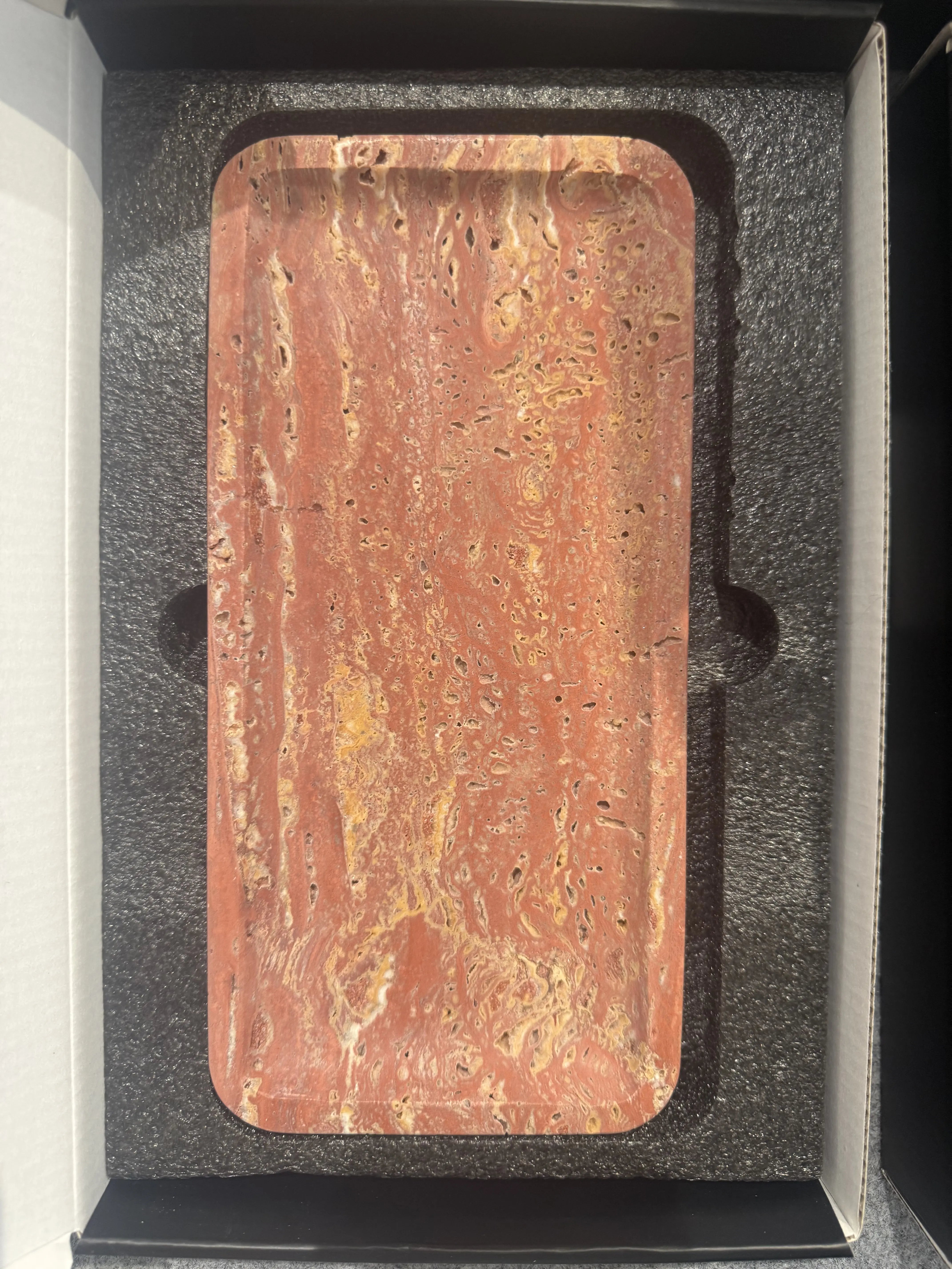 Rectangle Marble Tray – Elegant Stone Tray for Jewelry, Tea Set & Soap Dispenser