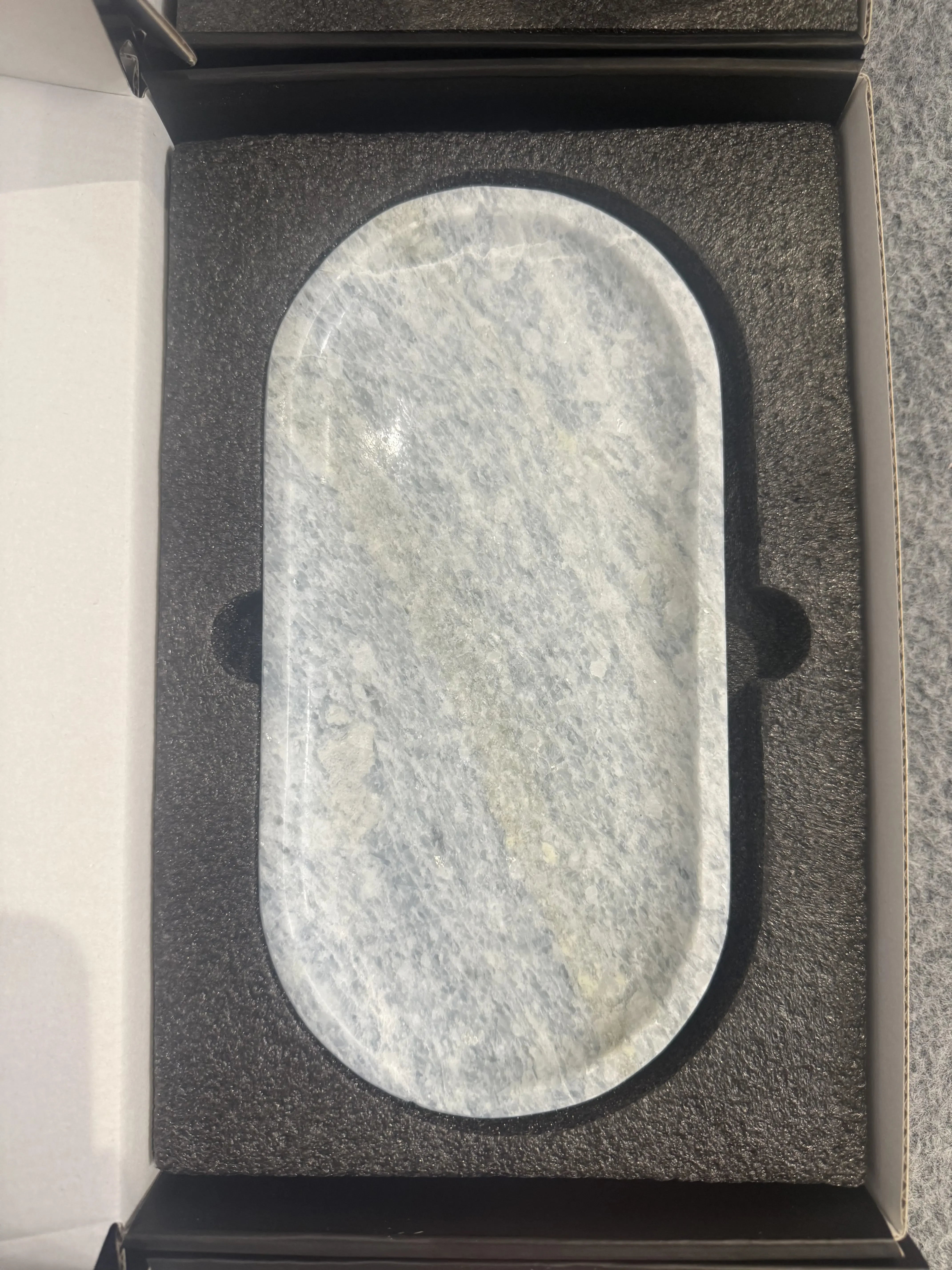 Marble Bathroom Tray - Elegant Storage & Organization | Runway Shape