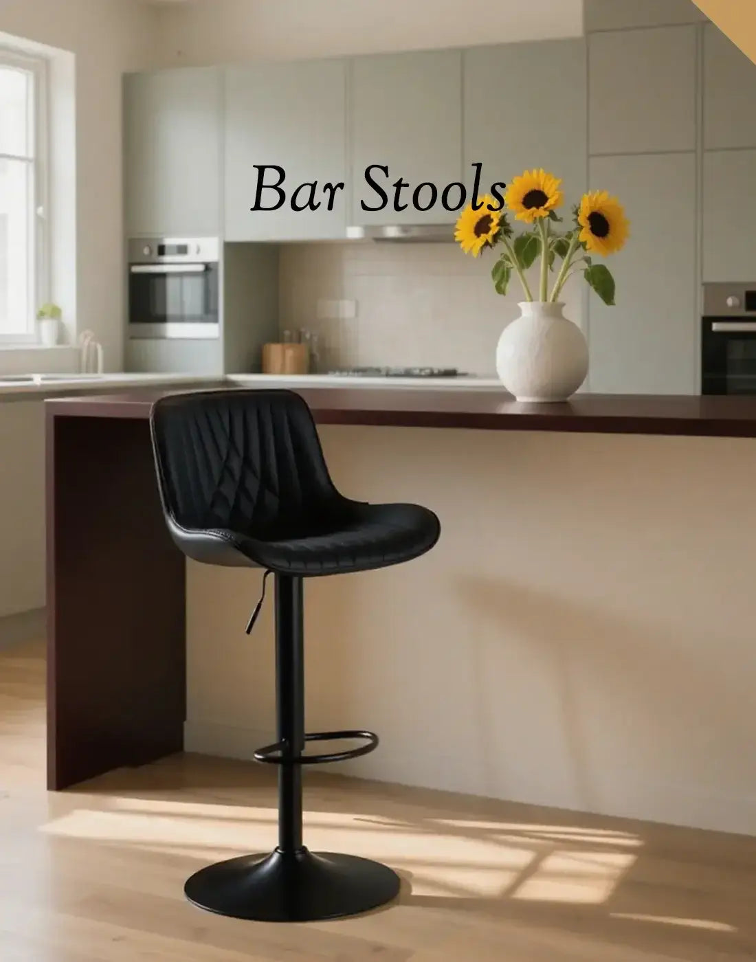 Modern Black Metal Bar Stools with Backs and Footrest