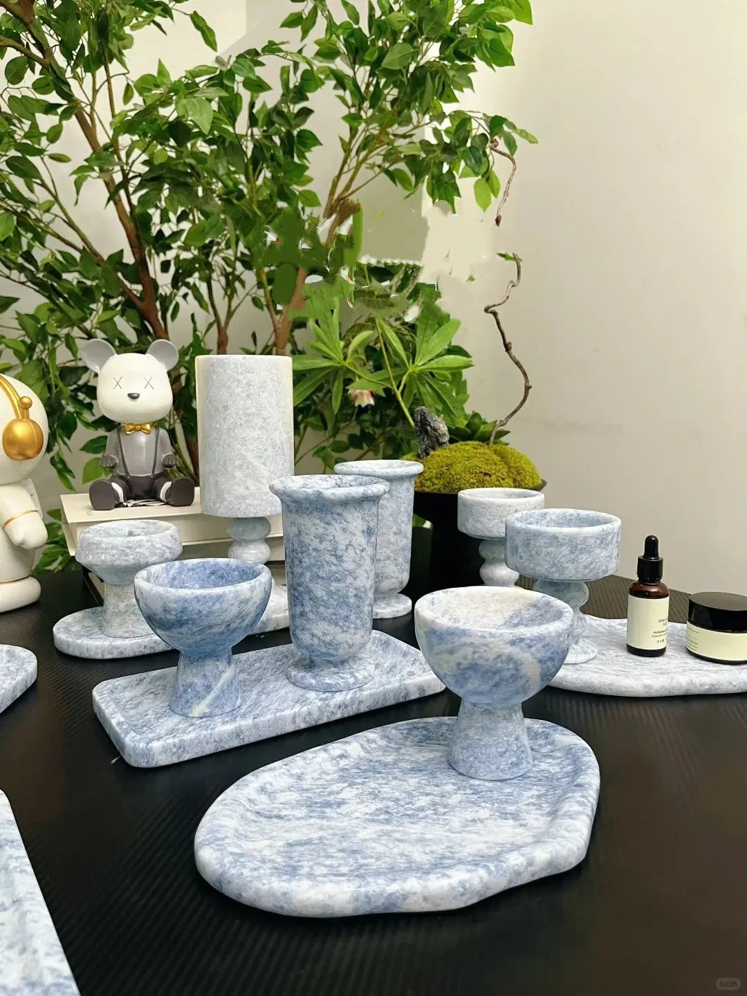 Marble Bathroom Tray - Elegant Storage & Organization | Cloud Shape