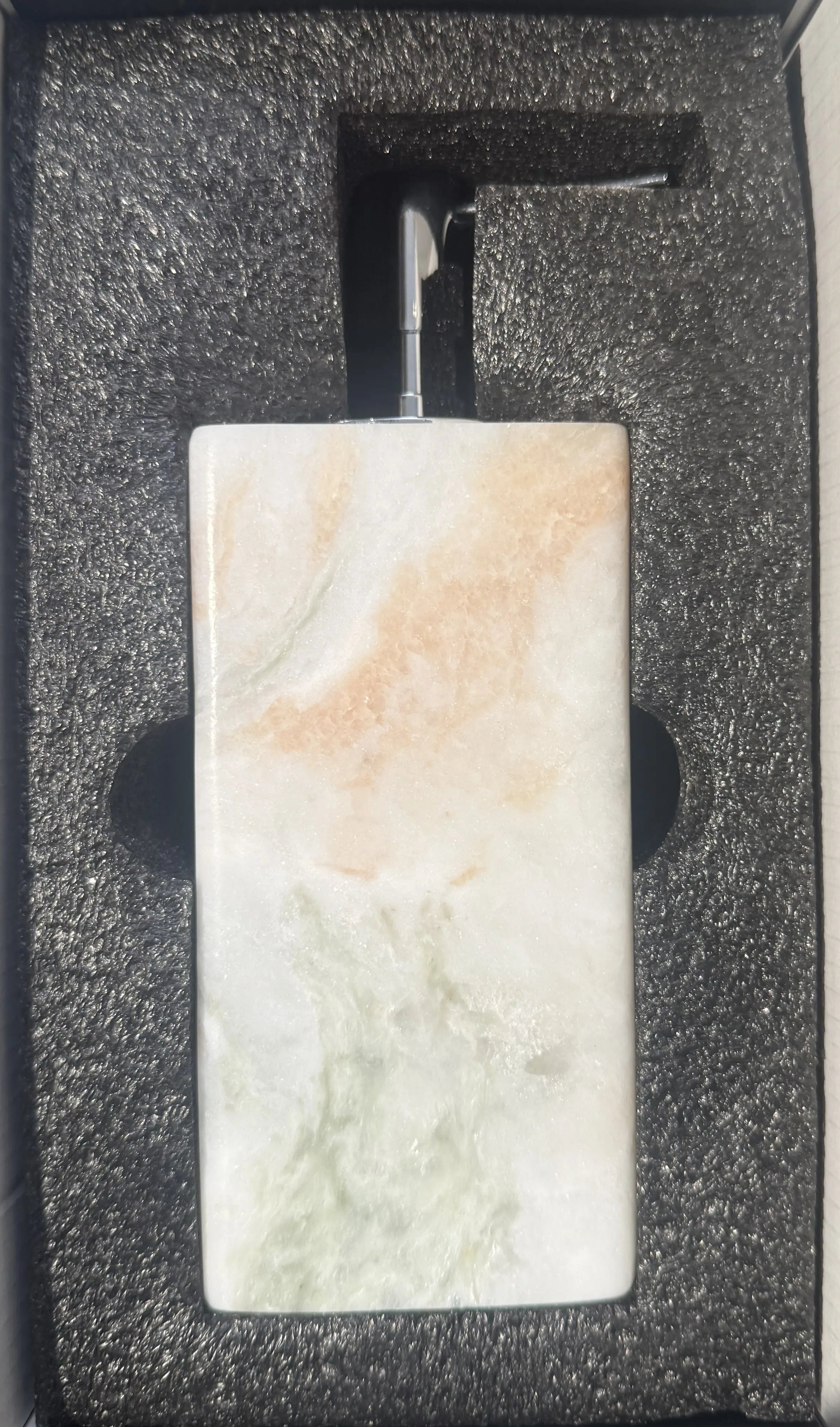 Elegant Hand Sanitizer Bottle in Norwegian Colored Jade for Modern Bathrooms